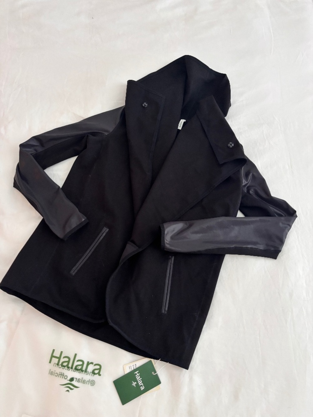'Halara' activewear drape front jacket